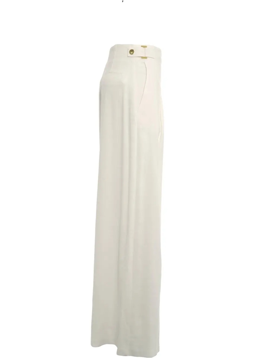 Pantaloni Linen blend palazzo pants - Img 3
