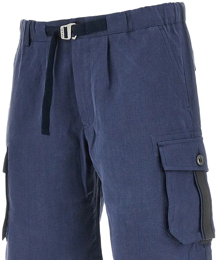 Pantaloni Linen cargo shorts with belt - Img 2