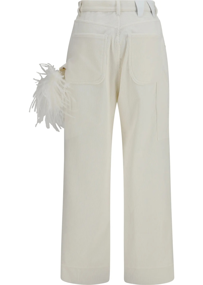 Pantaloni Lisa feather chain corduroy Pants - Img 2