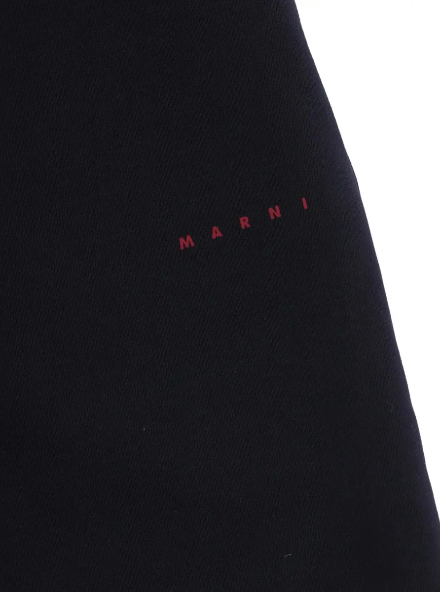 Pantaloni Marni albastri din bumbac - Img 3
