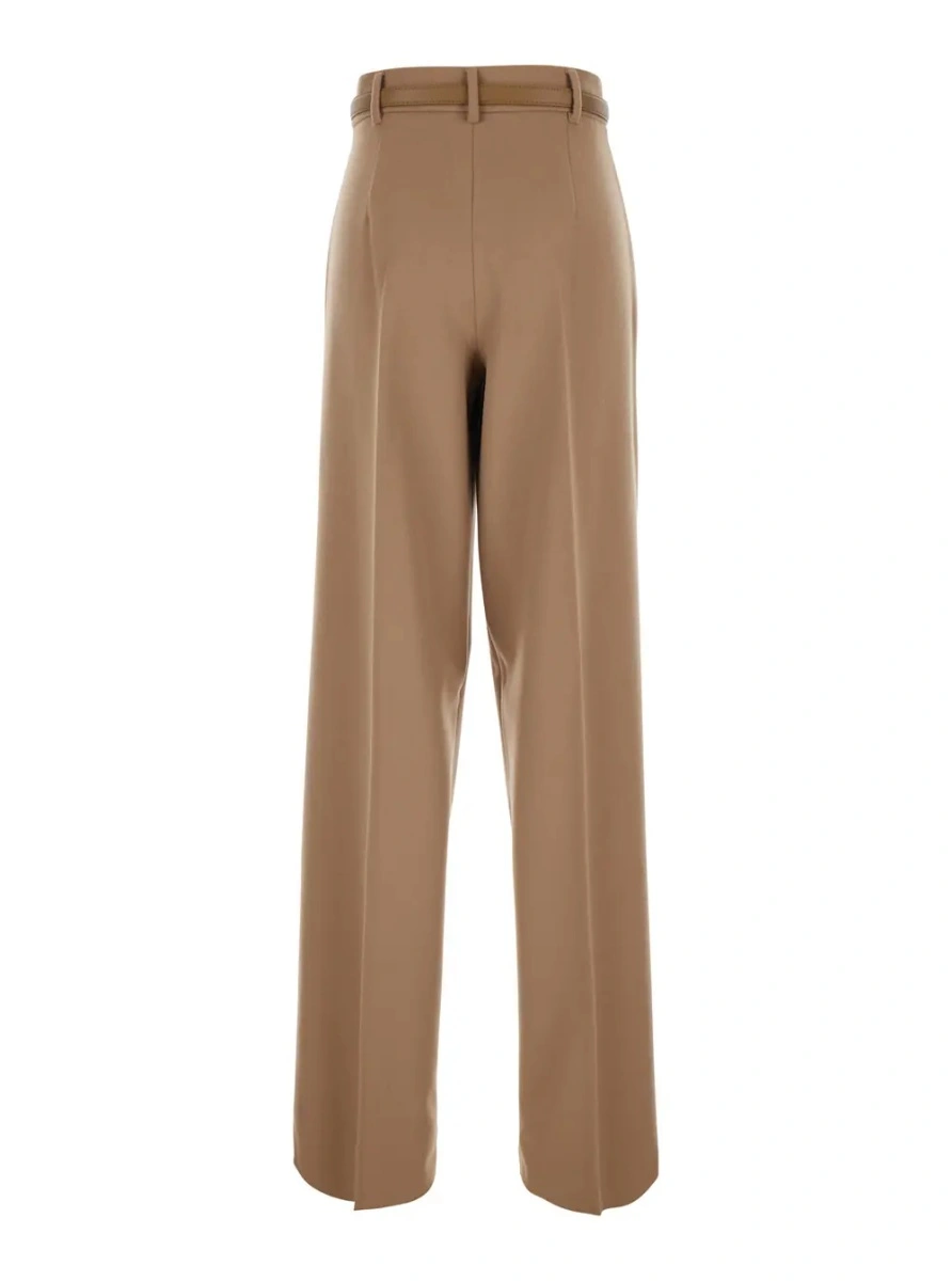 Pantaloni MaxMara Studio bej din lana - Img 2