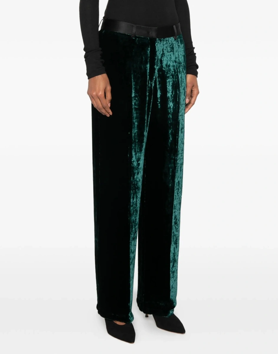 Pantaloni Moiré velvet tuxedo Pants - Img 6