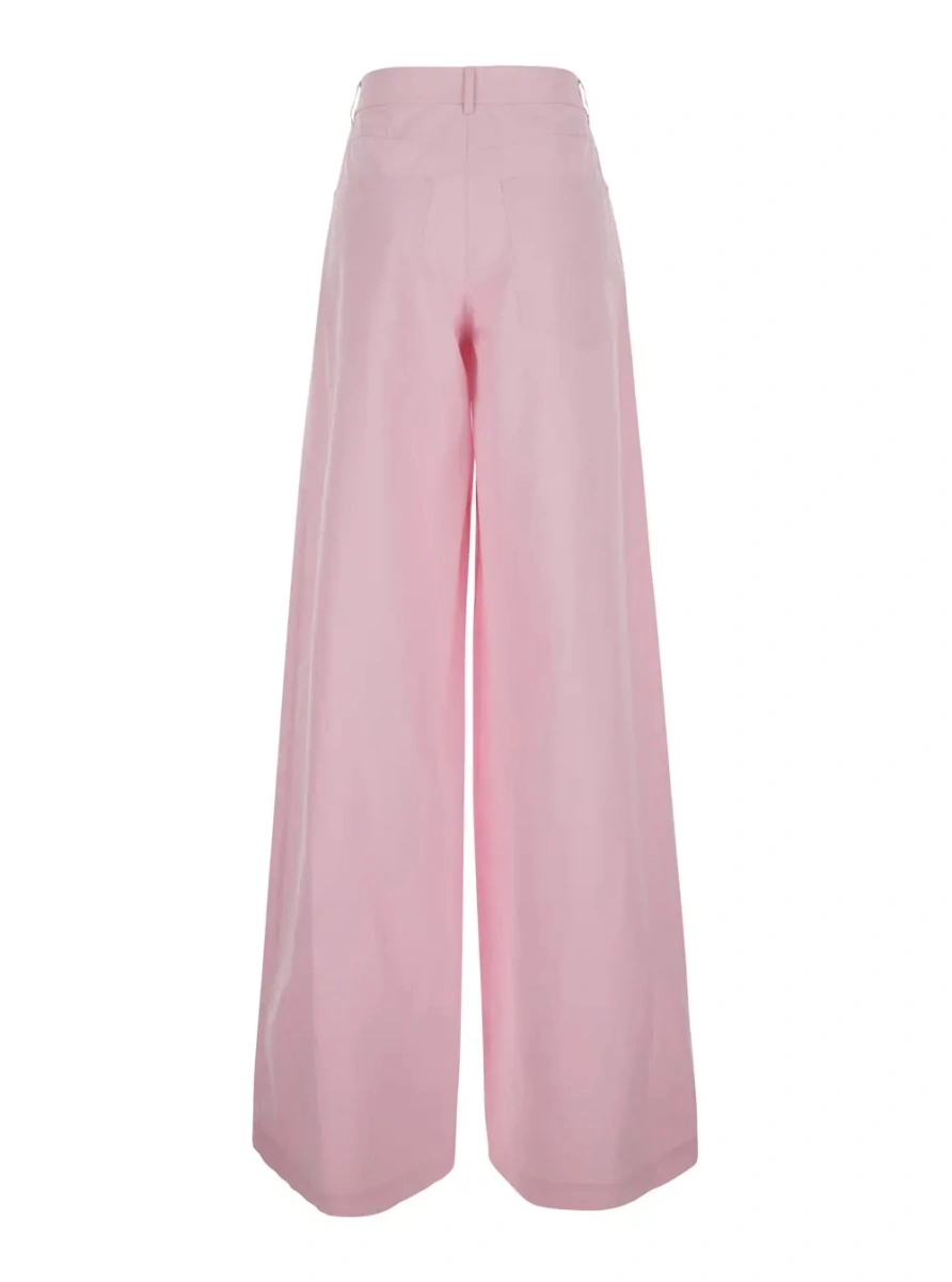 Pantaloni MSGM roz din bumbac - Img 2