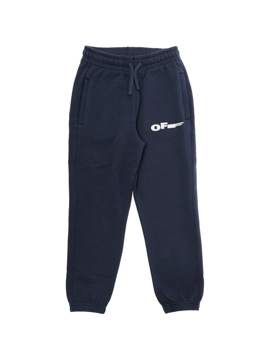 Pantaloni Off-White albastri din bumbac - Img 6