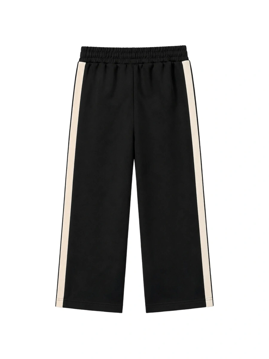 Pantaloni Palm Angels negri din material textil - Img 2