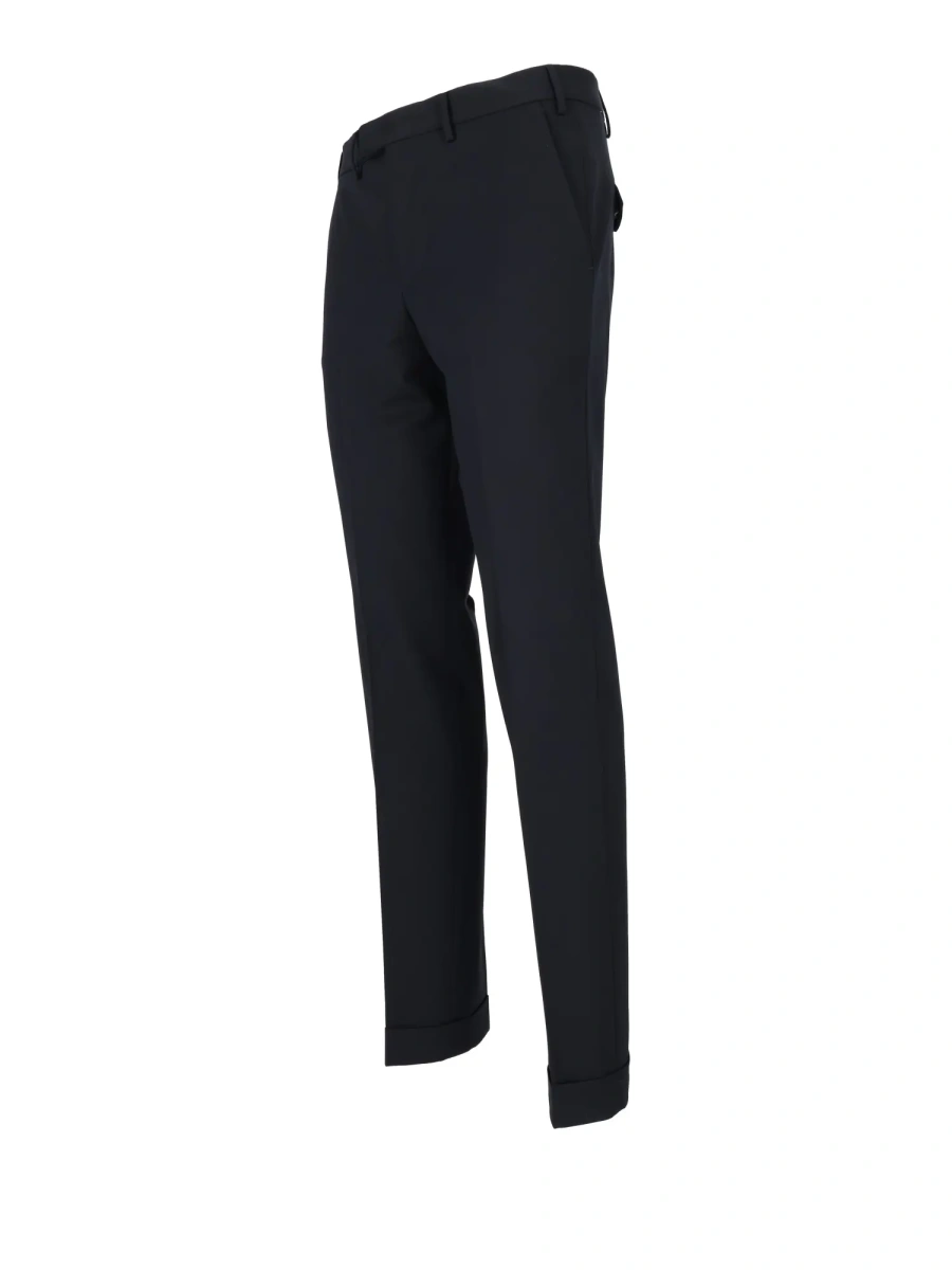 Pantaloni Pants - MASTER, Flat Front, Diagonal Pockets, Flap Back Pockets, Turn-Up - Img 2