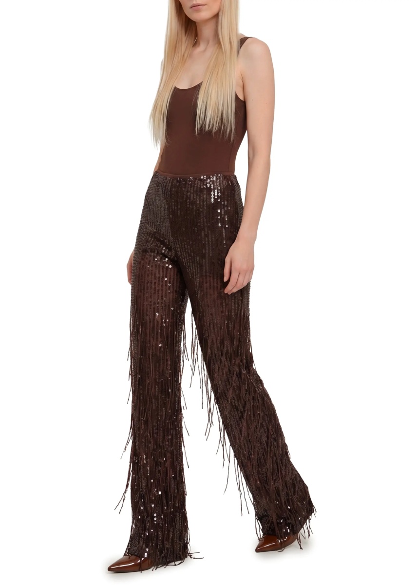 Pantaloni Pants With Sequin And Fringes - Img 2