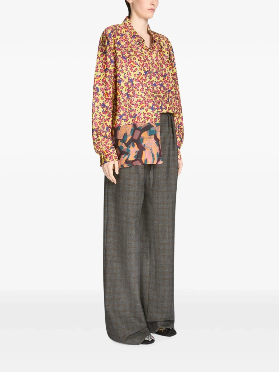 Pantaloni 'PECHA' Brown High-waisted Pants with Striped Motif in for Women - Img 5