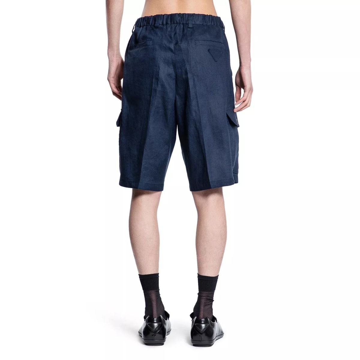 Pantaloni Prada Linen Bermuda - Img 3