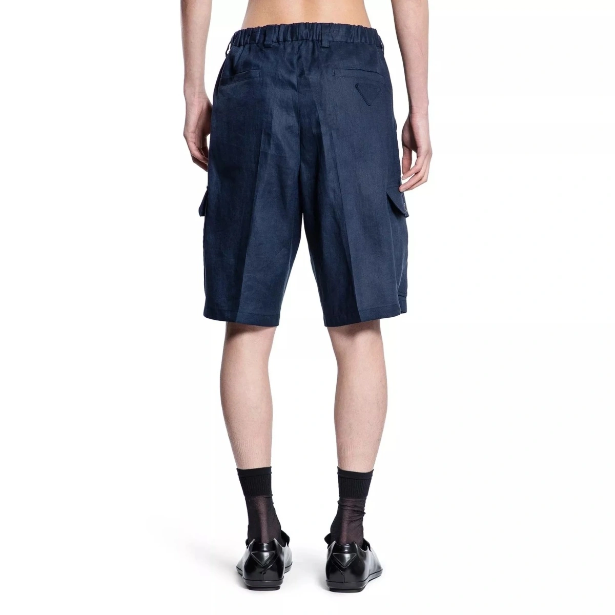 Pantaloni Prada Linen Bermuda - Img 3