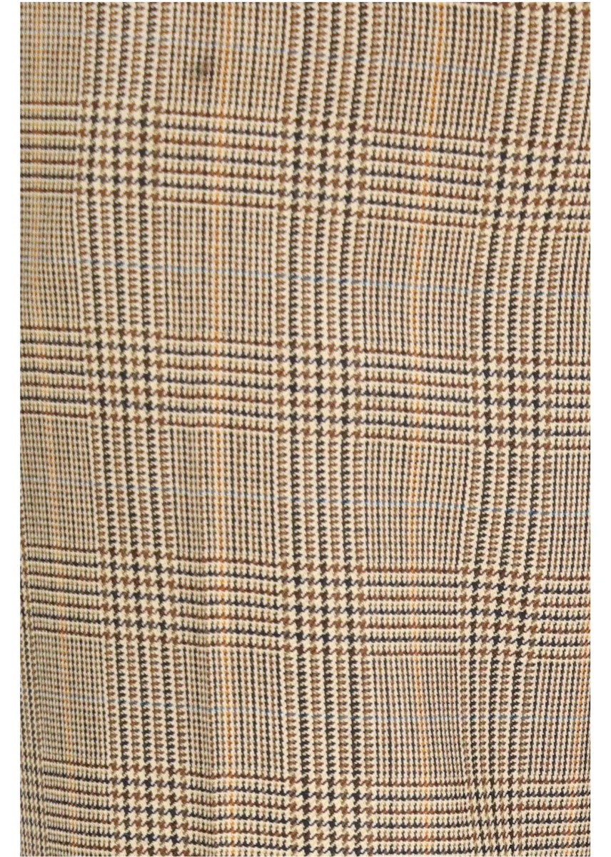 Pantaloni Prince of Wales Houndstooth Wool Flared Pants - Img 3
