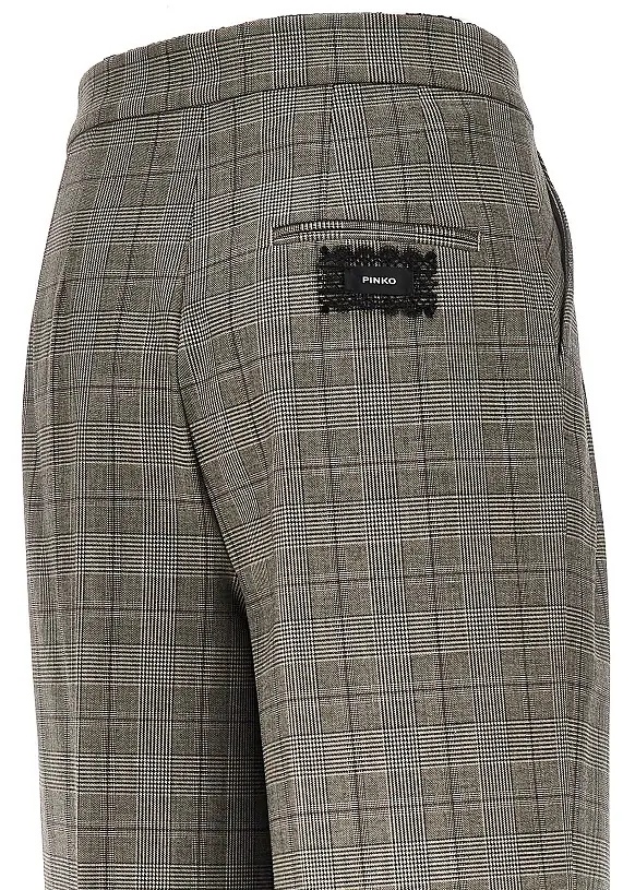 Pantaloni Prince of Wales wide-leg pants - Img 4