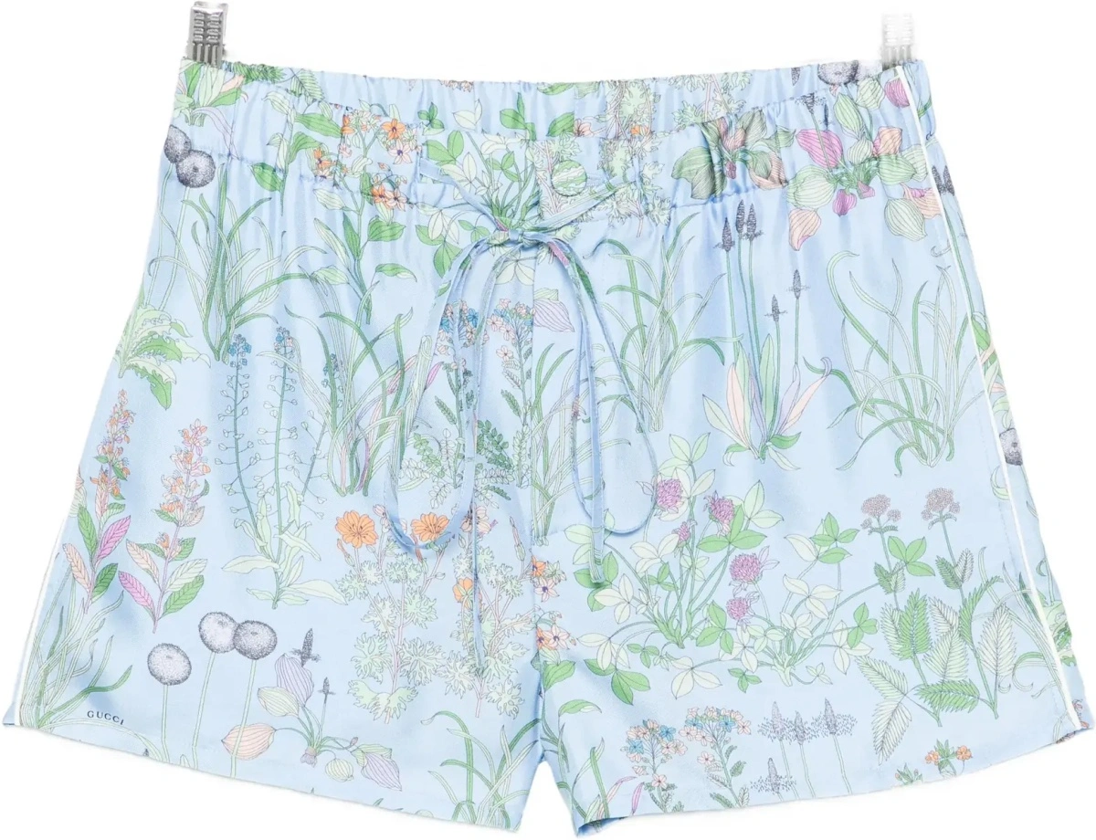 Pantaloni Printed silk twill Shorts - Img 8