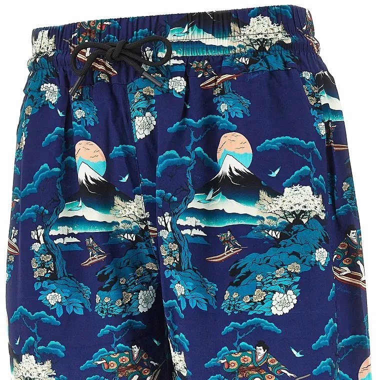 Pantaloni Printed viscose shorts - Img 2