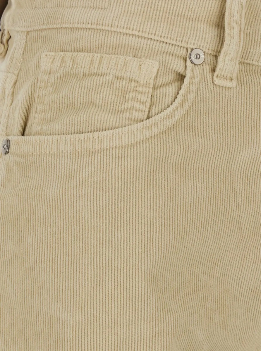 Pantaloni PT TORINO bej din catifea - Img 3