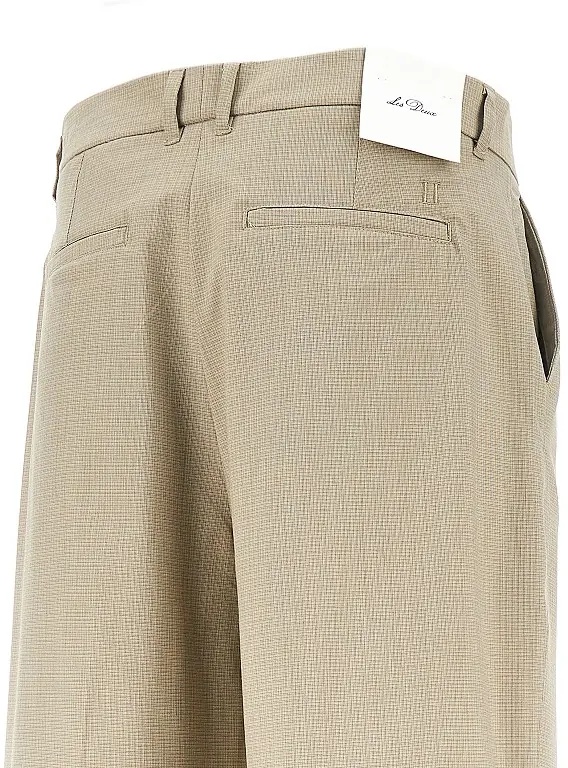Pantaloni 'Reece' mini check viscose-blend pants - Img 4