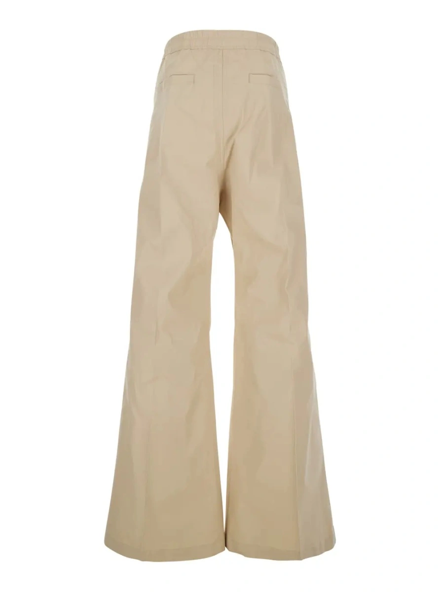 Pantaloni Rick Owens bej din bumbac - Img 2
