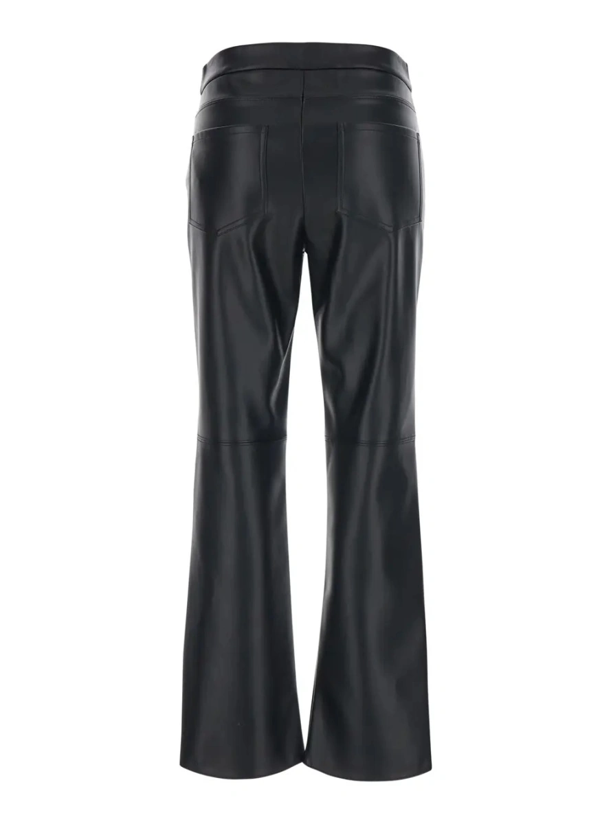 Pantaloni 'S MAXMARA negri din piele ecologica - Img 2