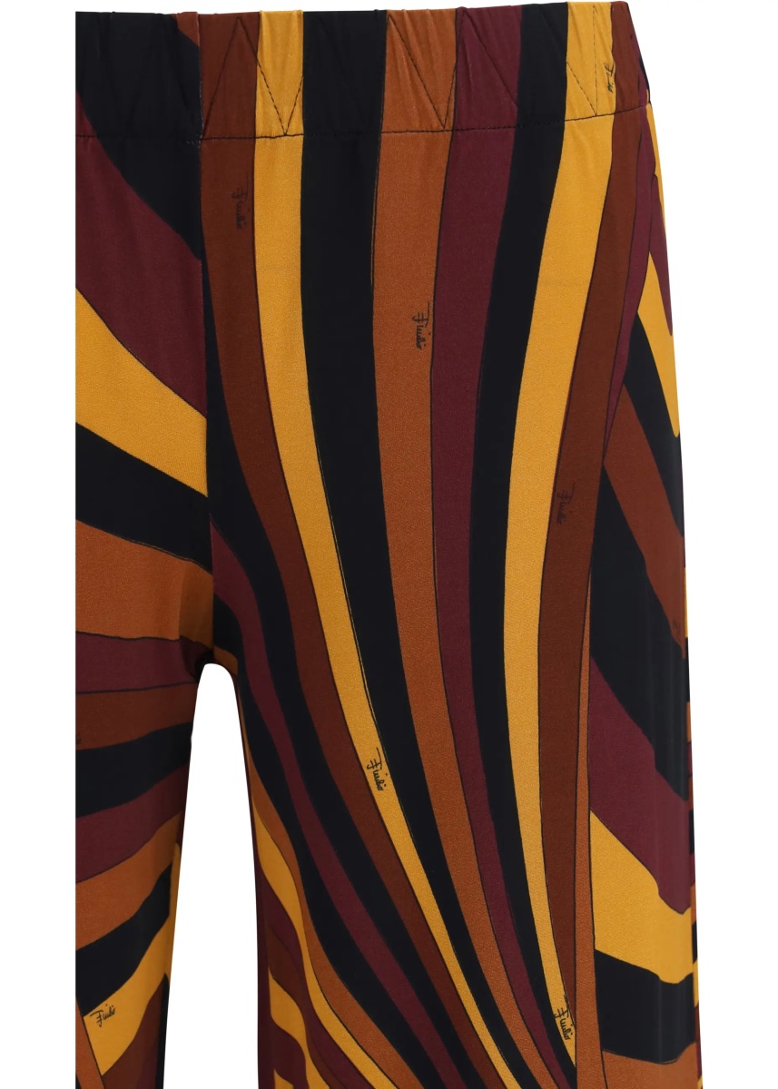 Pantaloni Satin jersey Pants in Iride print - Img 3