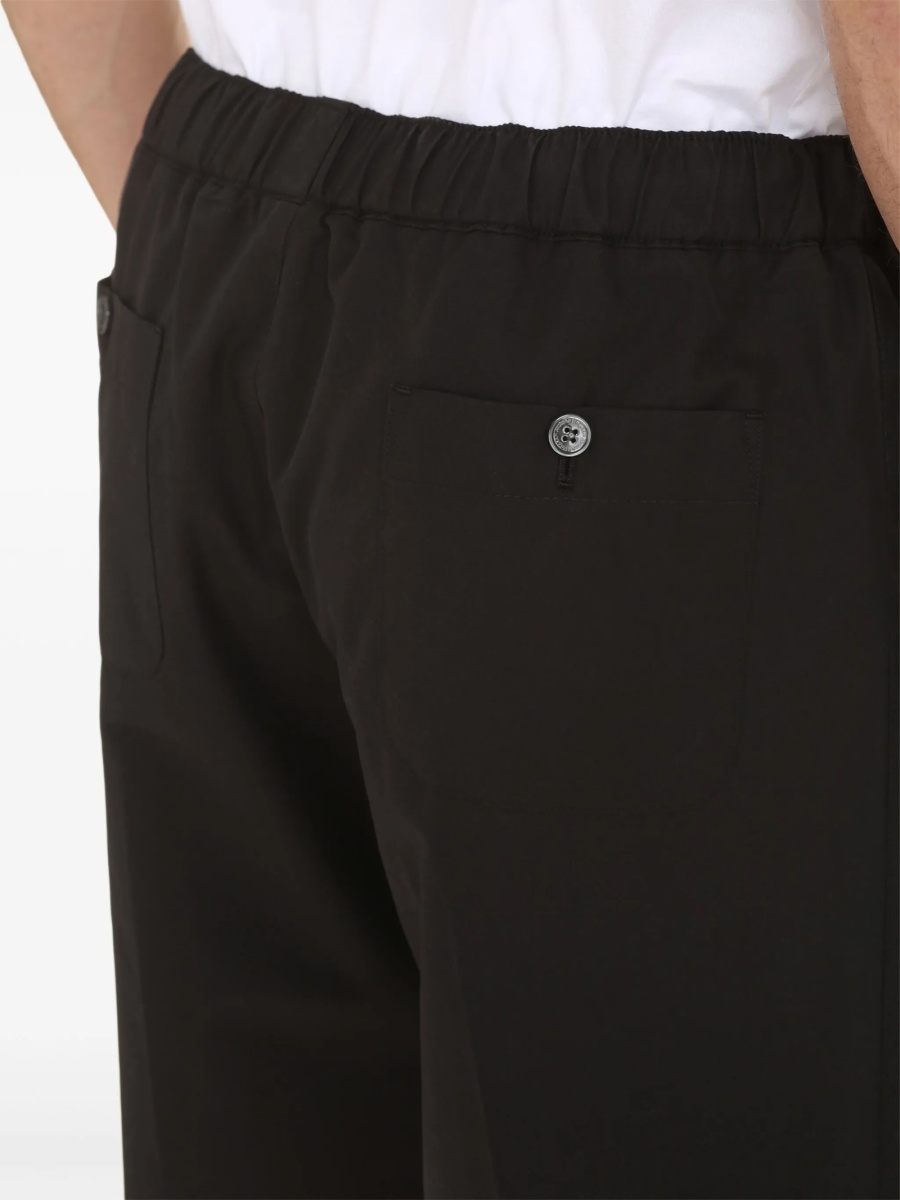 Pantaloni scurti Alexander McQueen negri din bumbac - Img 4