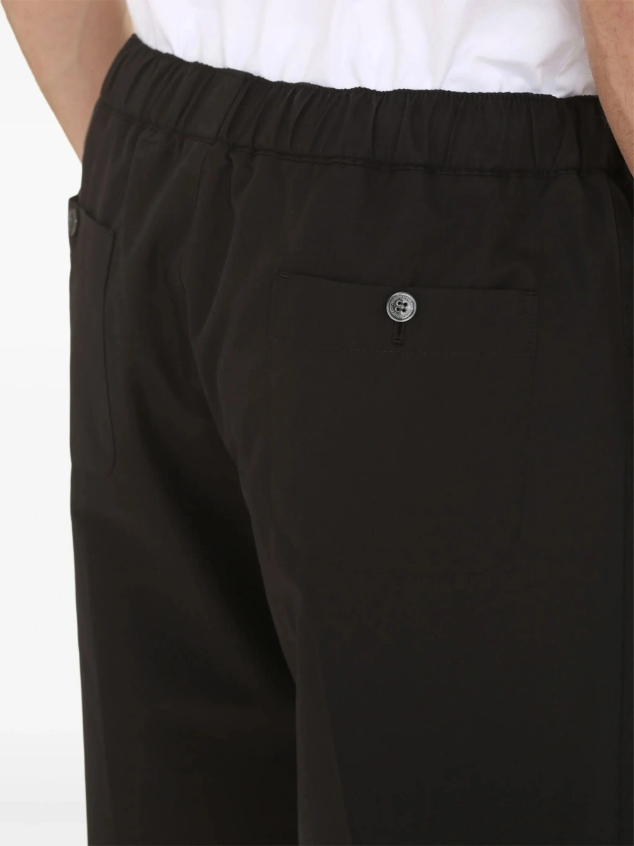 Pantaloni scurti Alexander McQueen negri din bumbac - Img 4