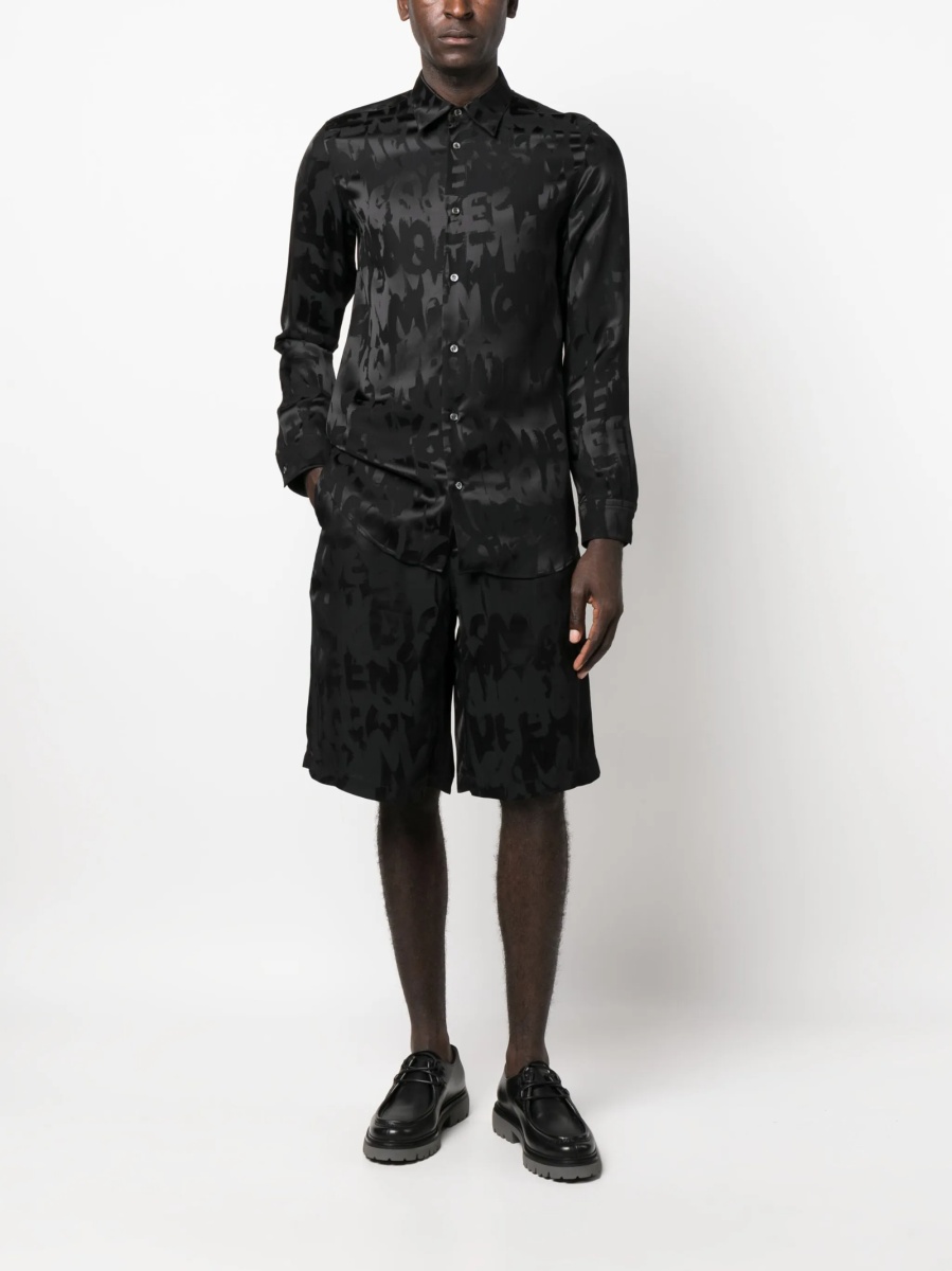 Pantaloni scurti Alexander McQueen negri - Img 2