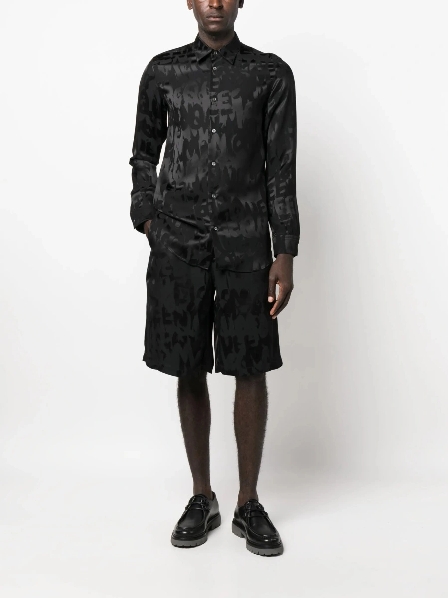 Pantaloni scurti Alexander McQueen negri - Img 2