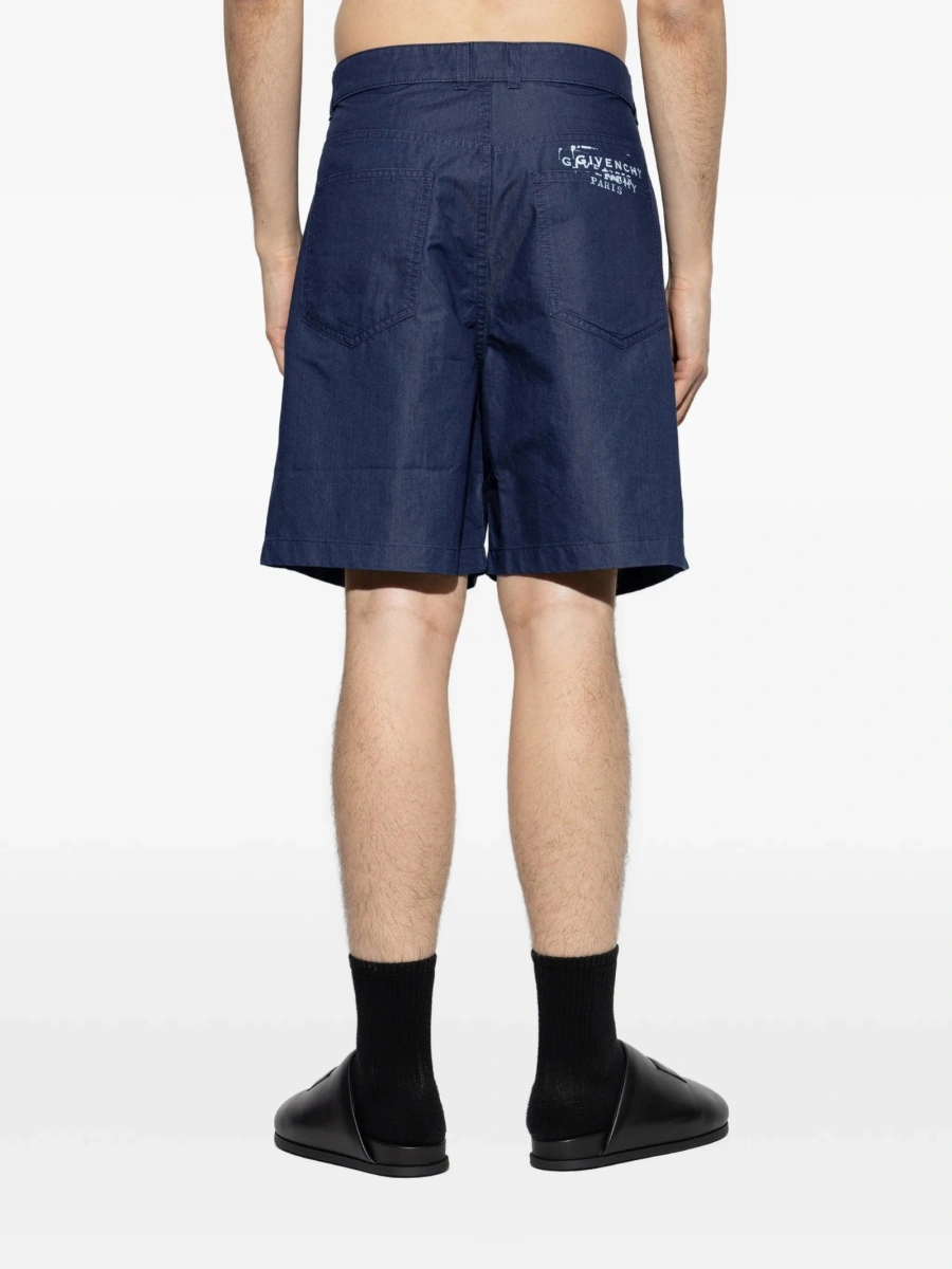 Pantaloni scurti Givenchy albastri - Img 4