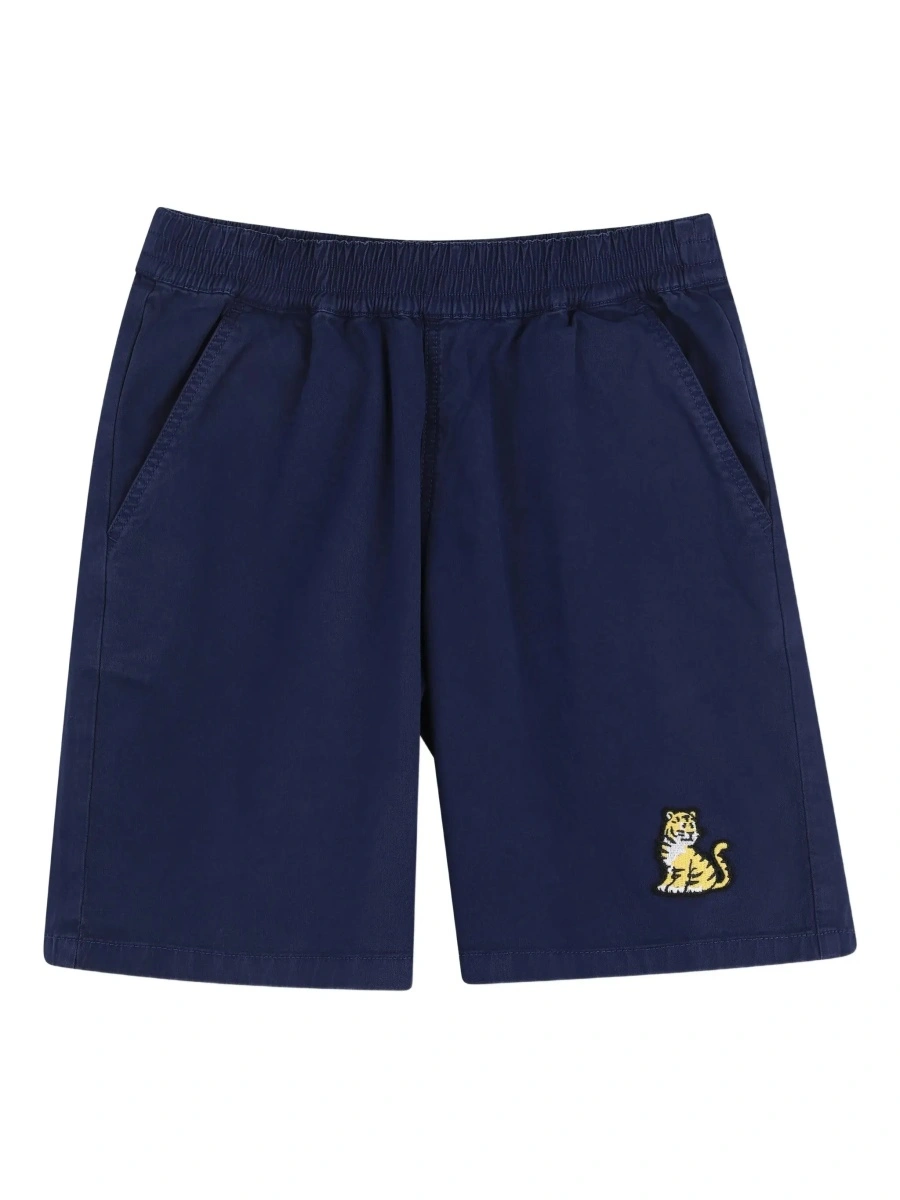 Pantaloni scurti Kenzo albastri din bumbac - Img 6