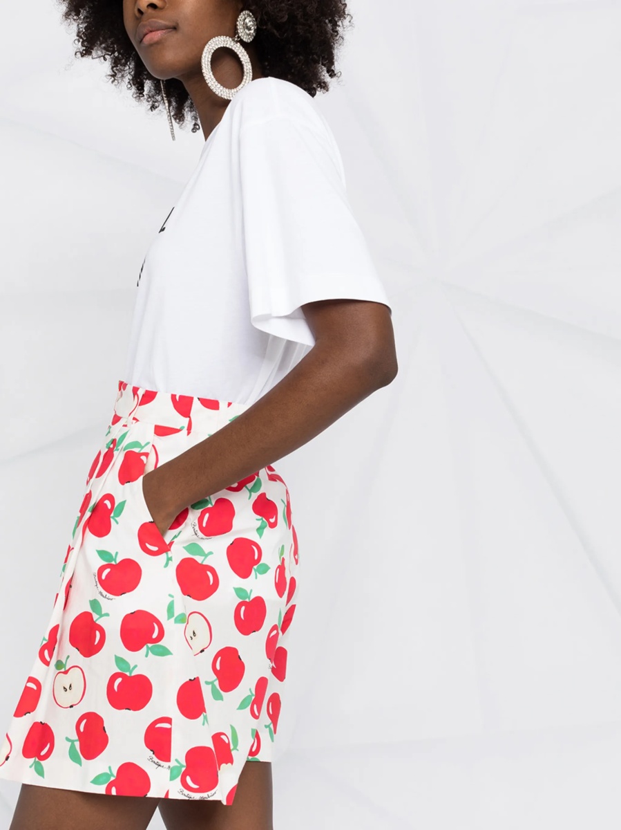 Pantaloni scurti LOVE Moschino albi - Img 3