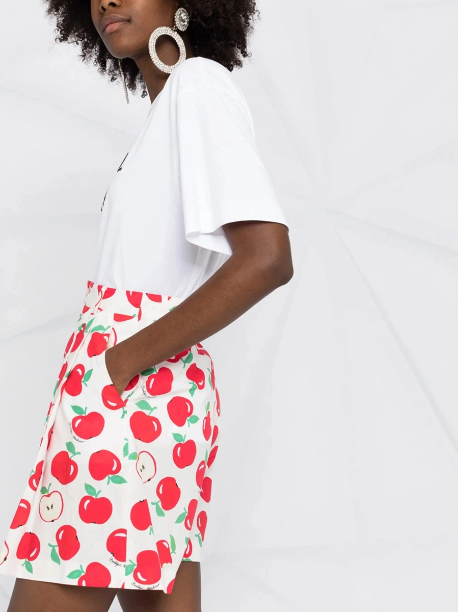 Pantaloni scurti LOVE Moschino albi - Img 3