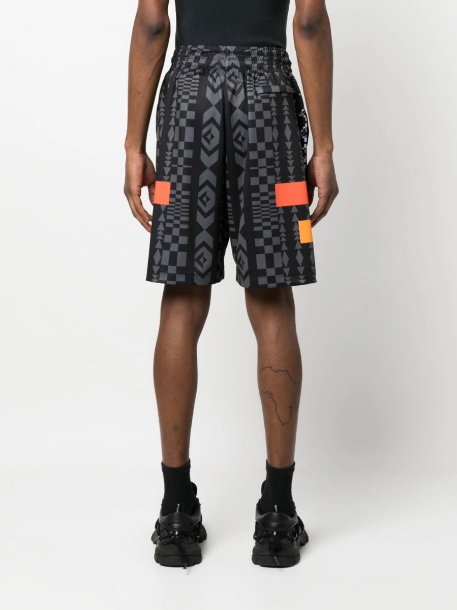 Pantaloni scurti Marcelo Burlon negri - Img 4