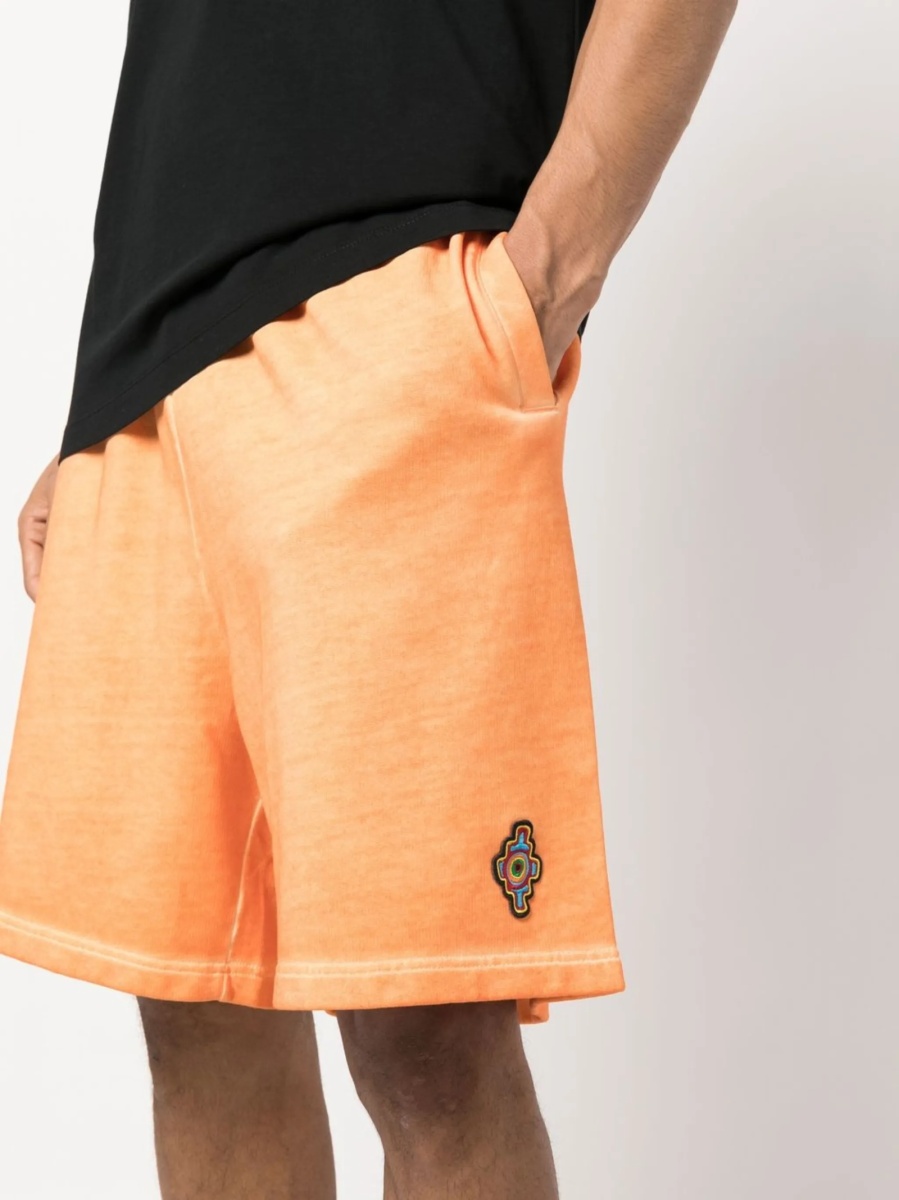 Pantaloni scurti Marcelo Burlon portocalii - Img 5