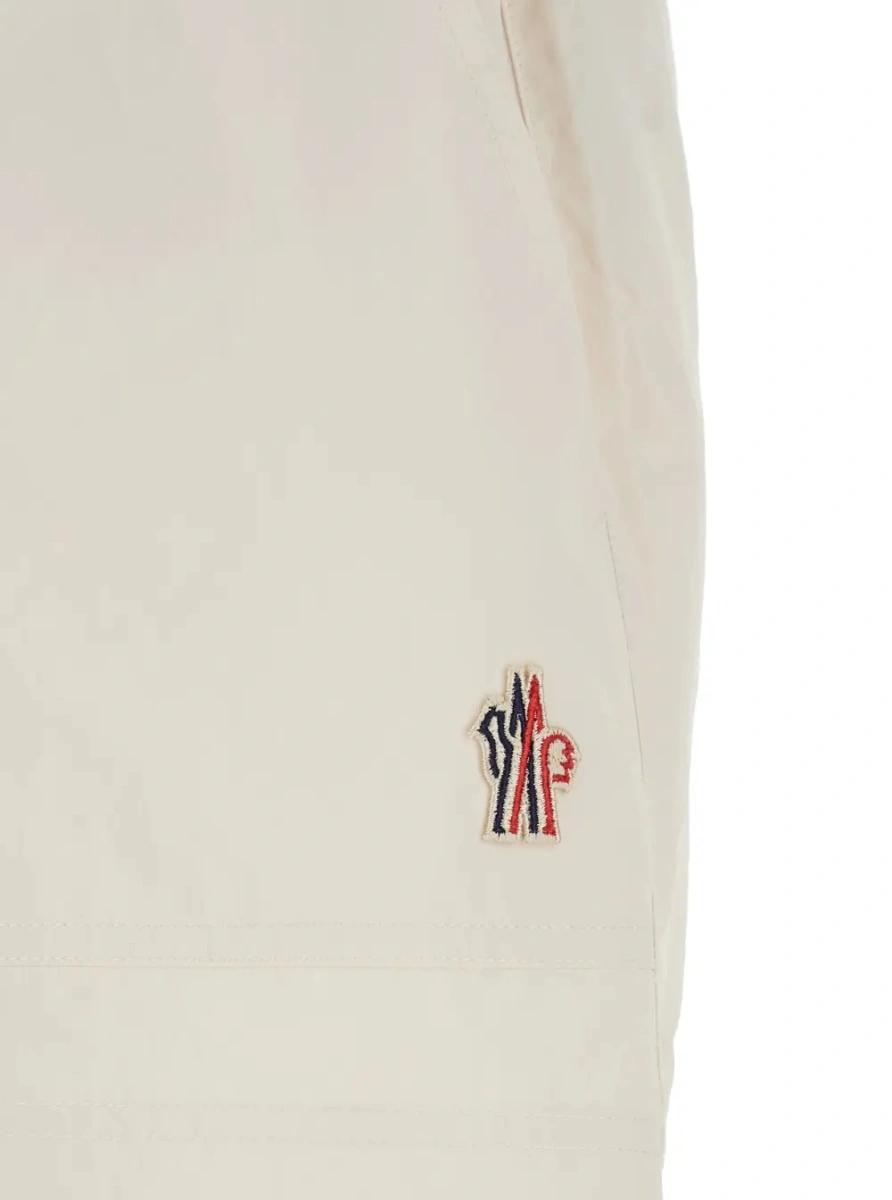 Pantaloni scurti Moncler Grenoble albi - Img 3