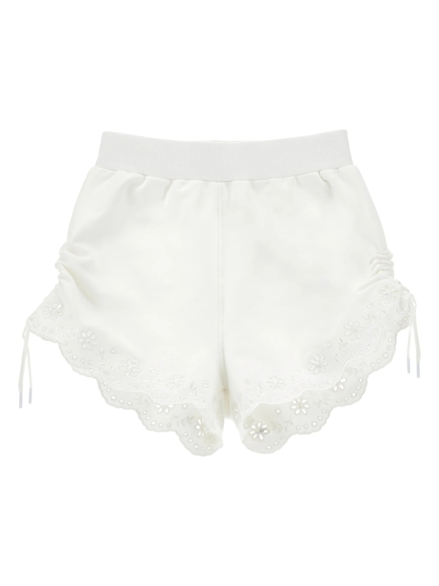 Pantaloni scurti Monnalisa albi - Img 2