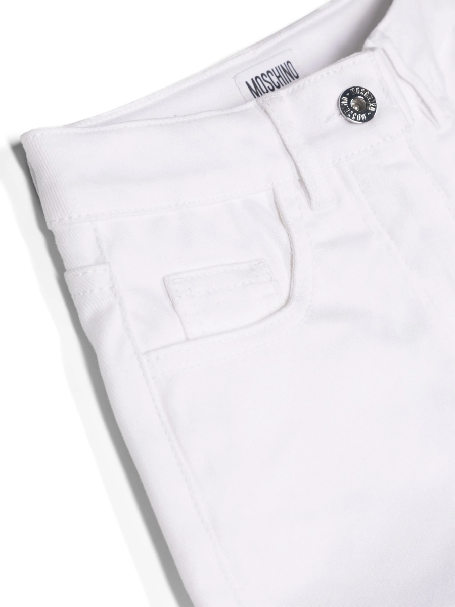 Pantaloni scurti Moschino albi - Img 3
