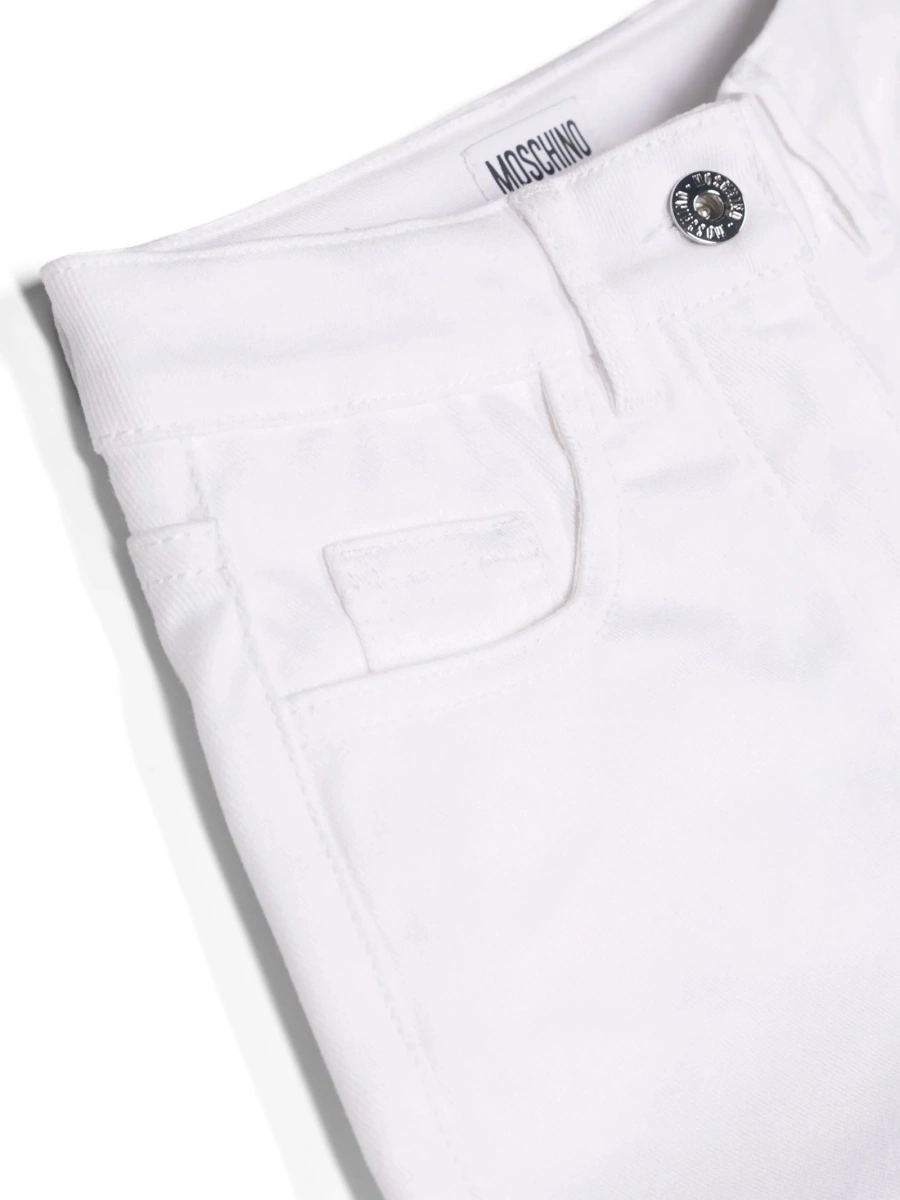 Pantaloni scurti Moschino albi - Img 3