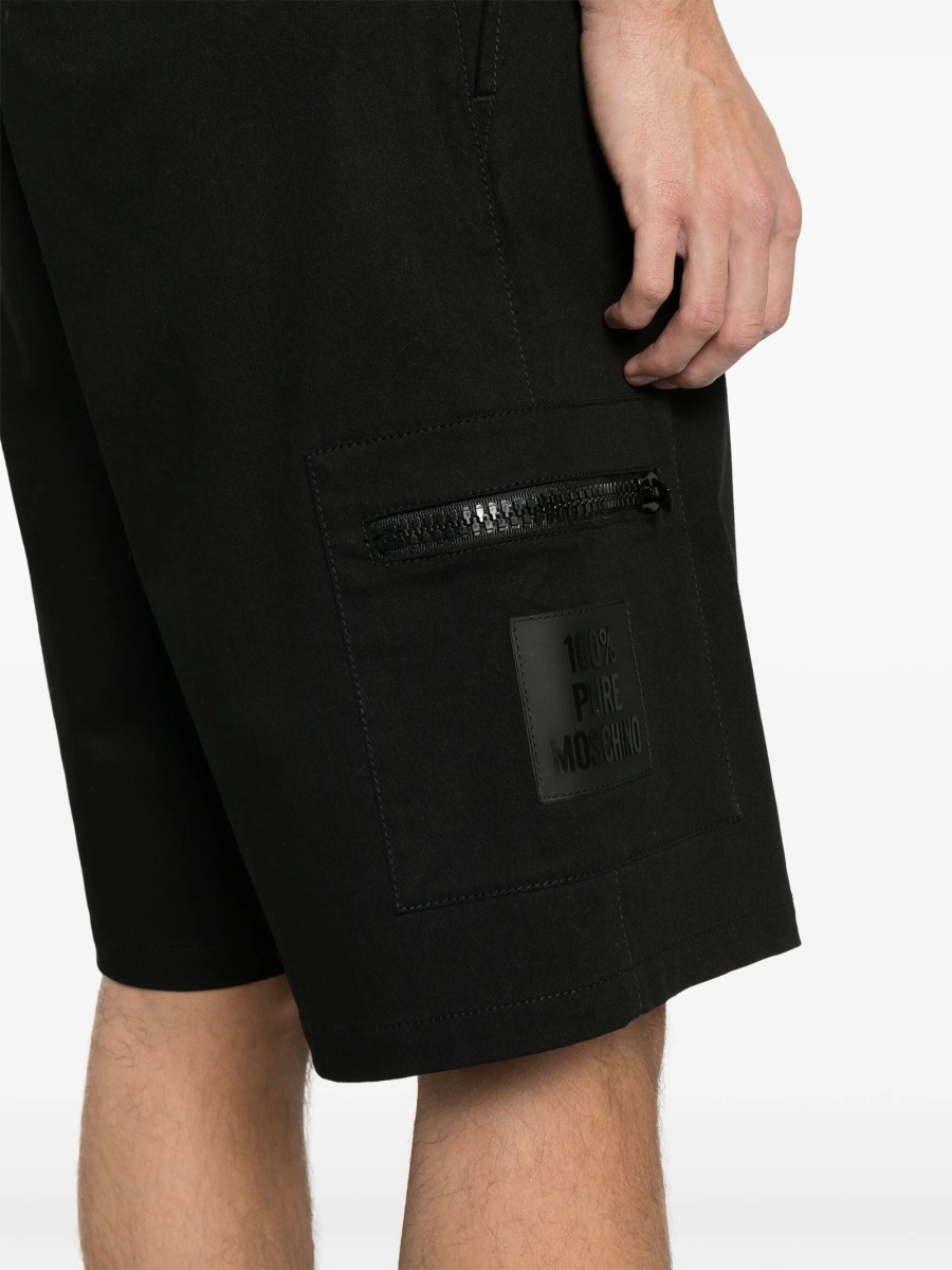 Pantaloni scurti Moschino negri - Img 5