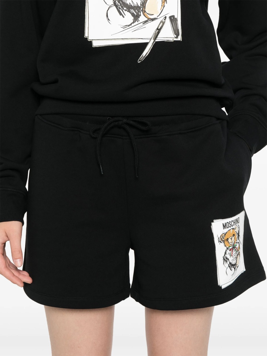 Pantaloni scurti Moschino negri - Img 5