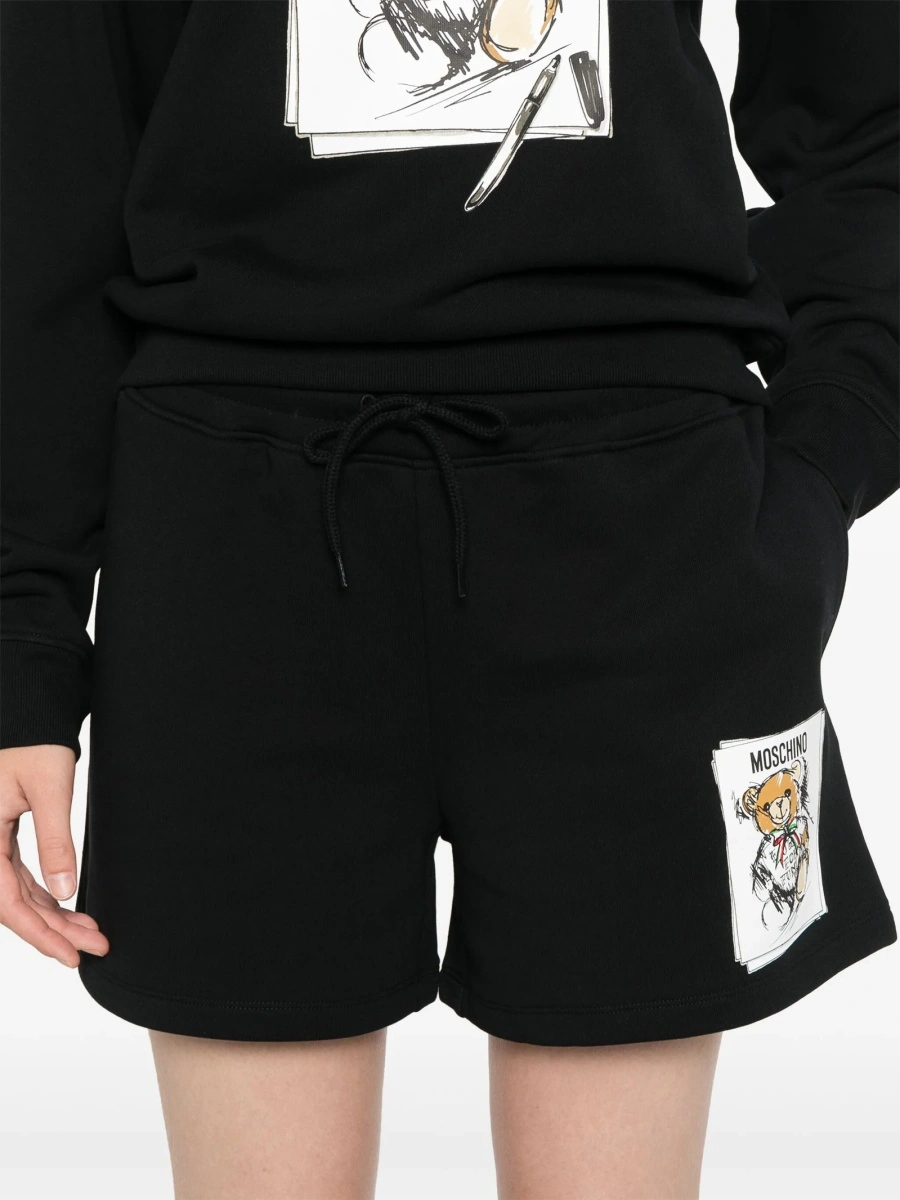 Pantaloni scurti Moschino negri - Img 5