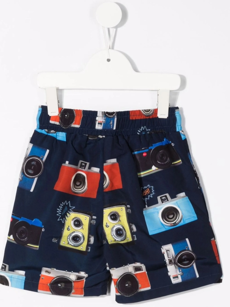 Pantaloni scurti Paul Smith albastri din polyester - Img 2