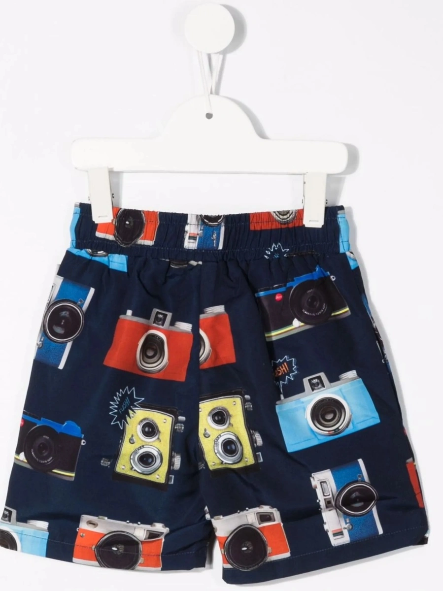 Pantaloni scurti Paul Smith albastri din polyester - Img 2