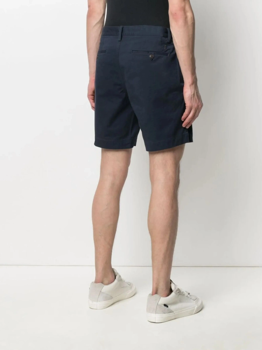 Pantaloni scurti Ralph Lauren albastri din bumbac - Img 6