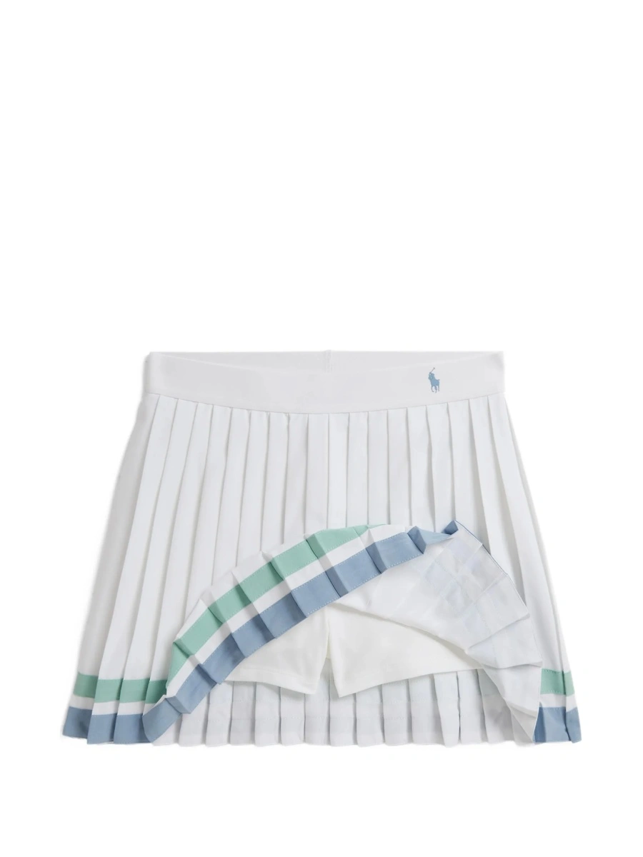 Pantaloni scurti Ralph Lauren albi din lycra si poliester reciclat - Img 3