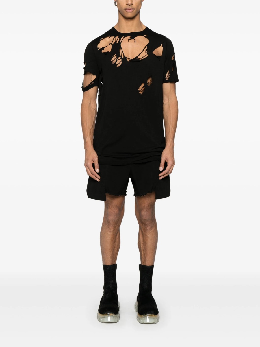 Pantaloni scurti Rick Owens negri - Img 2