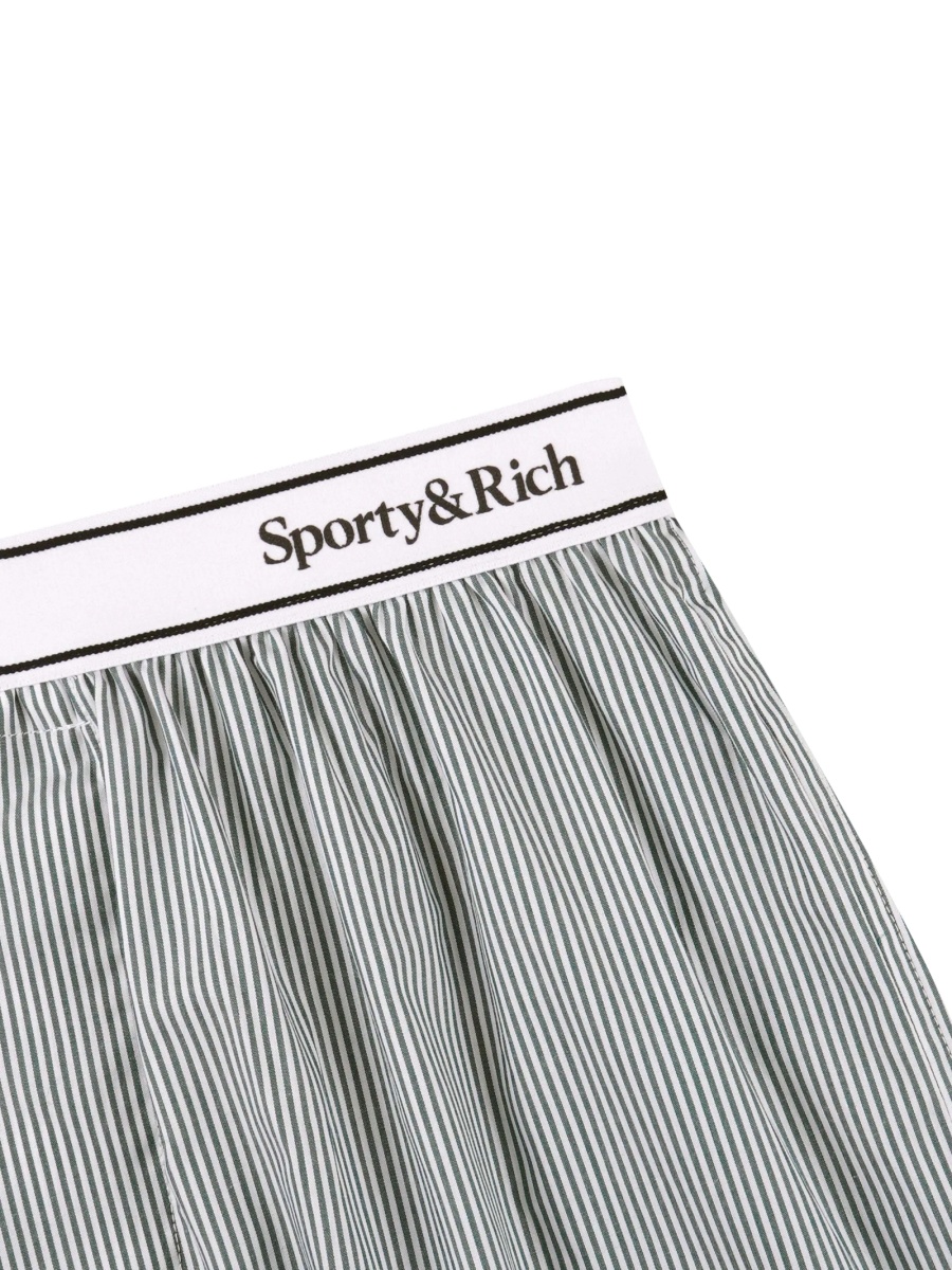 Pantaloni scurti SPORTY &amp; RICH albi - Img 3