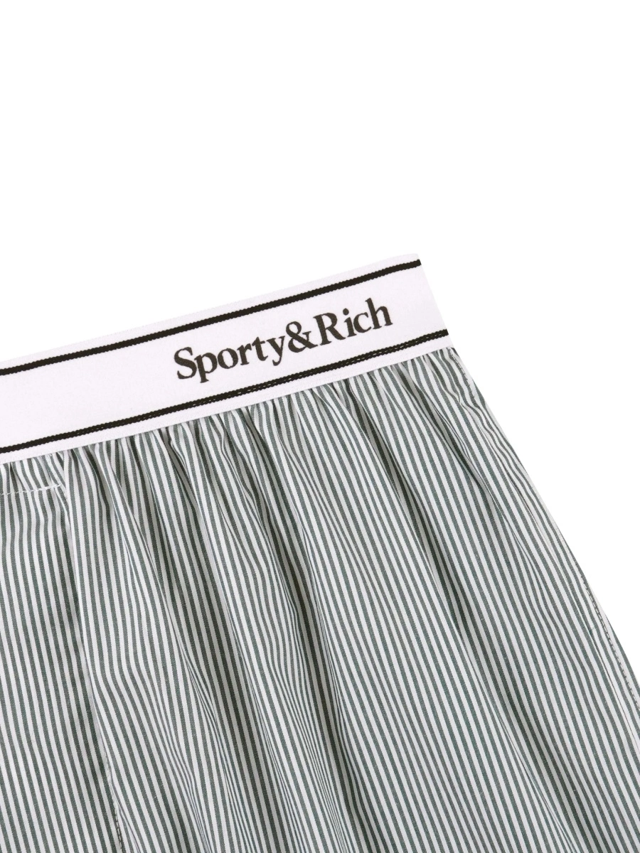 Pantaloni scurti SPORTY &amp; RICH albi - Img 3