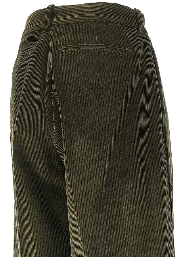 Pantaloni Single pleat wide leg corduroy pants - Img 4