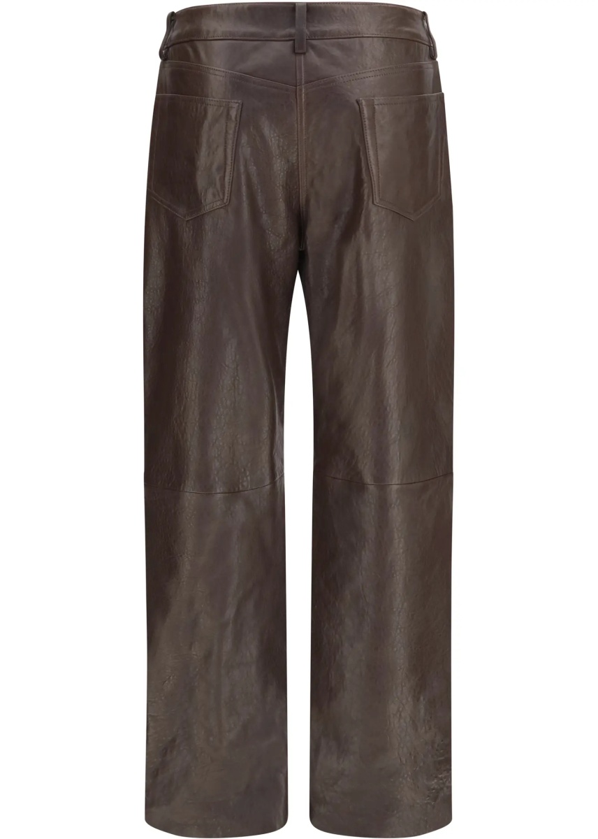 Pantaloni Straight-leg leather Pants - Img 2