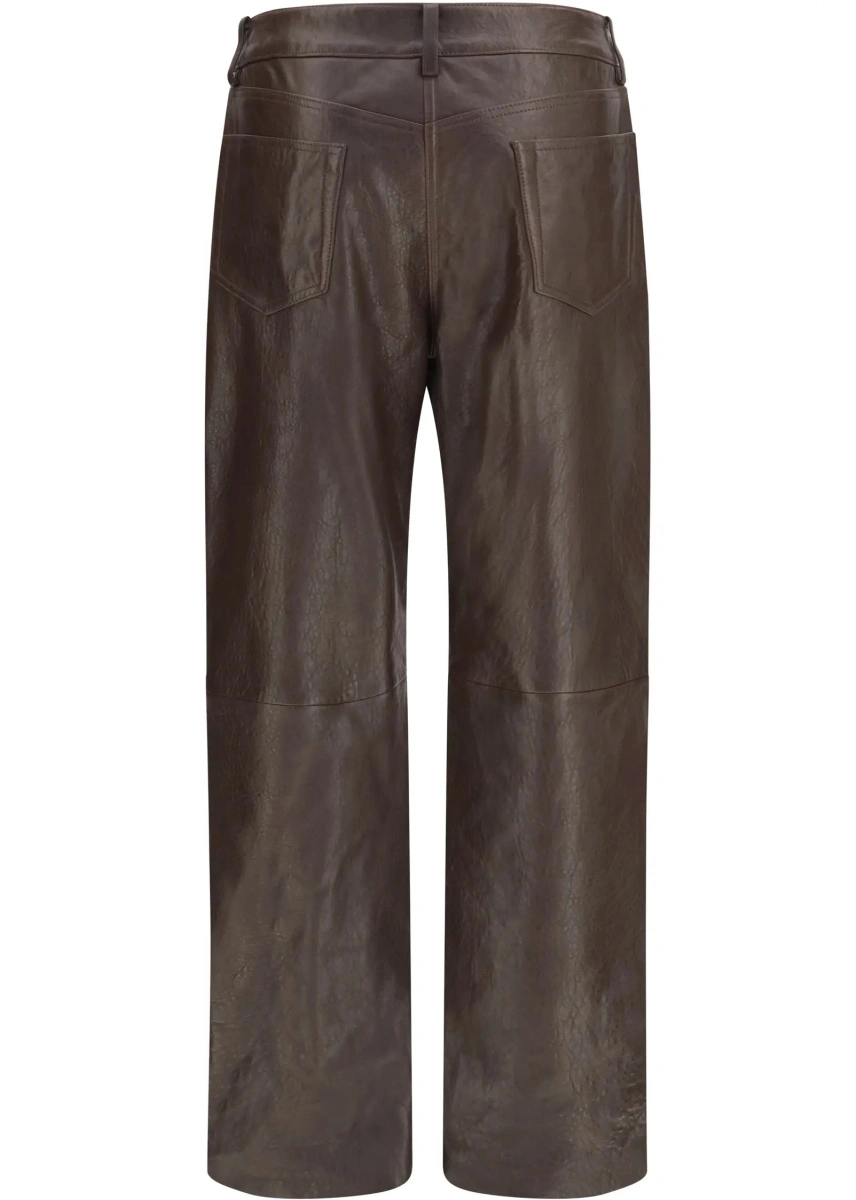 Pantaloni Straight-leg leather Pants - Img 2
